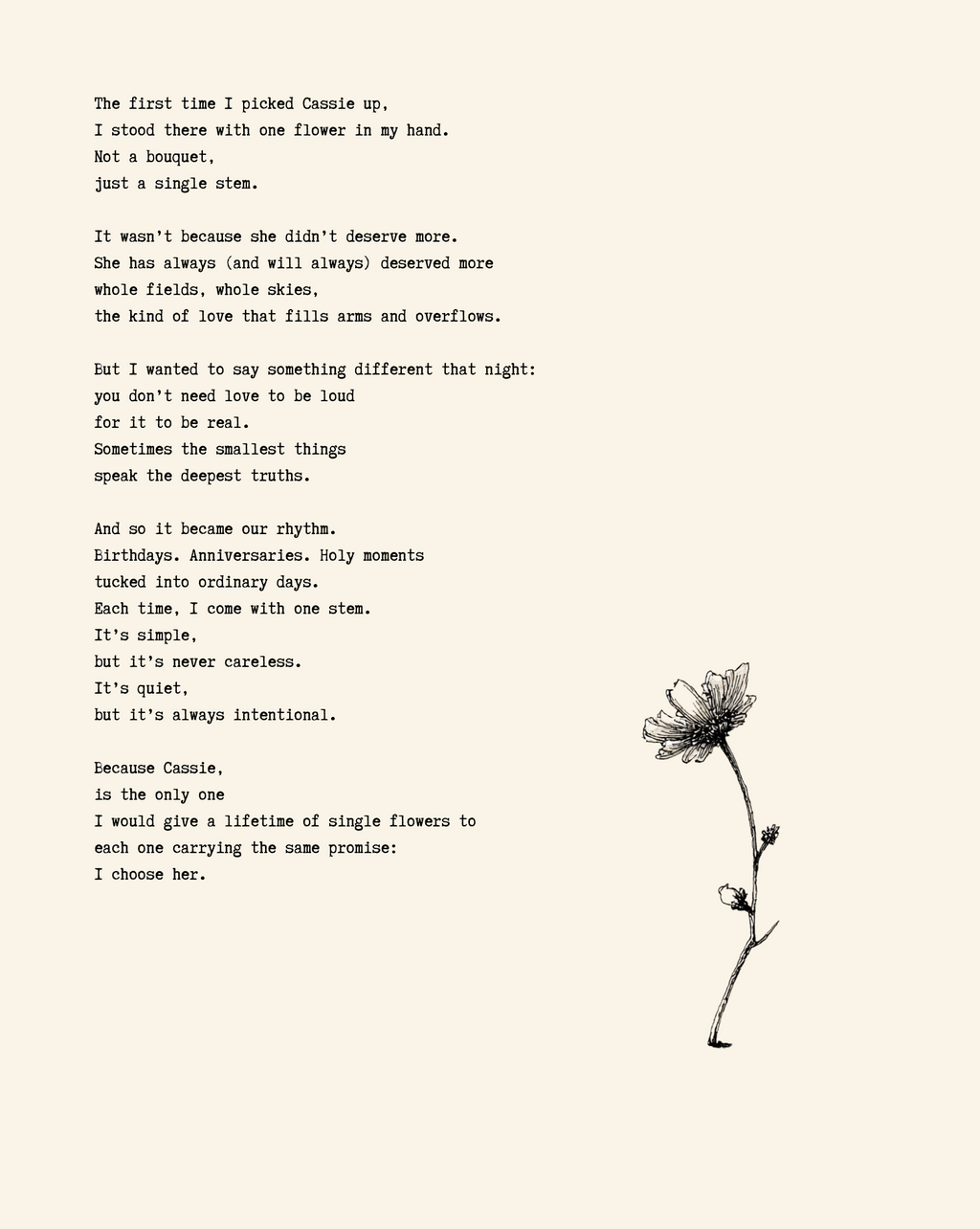 Custom Poem (Commissioned Poems)